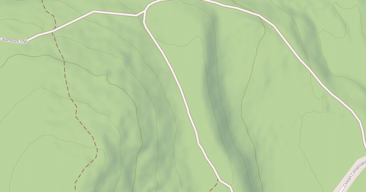 Map preview of Corridor 4/7 F2 and Catamount Trail