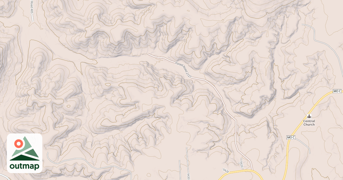 Map of MATTHEWS MOUNTAIN