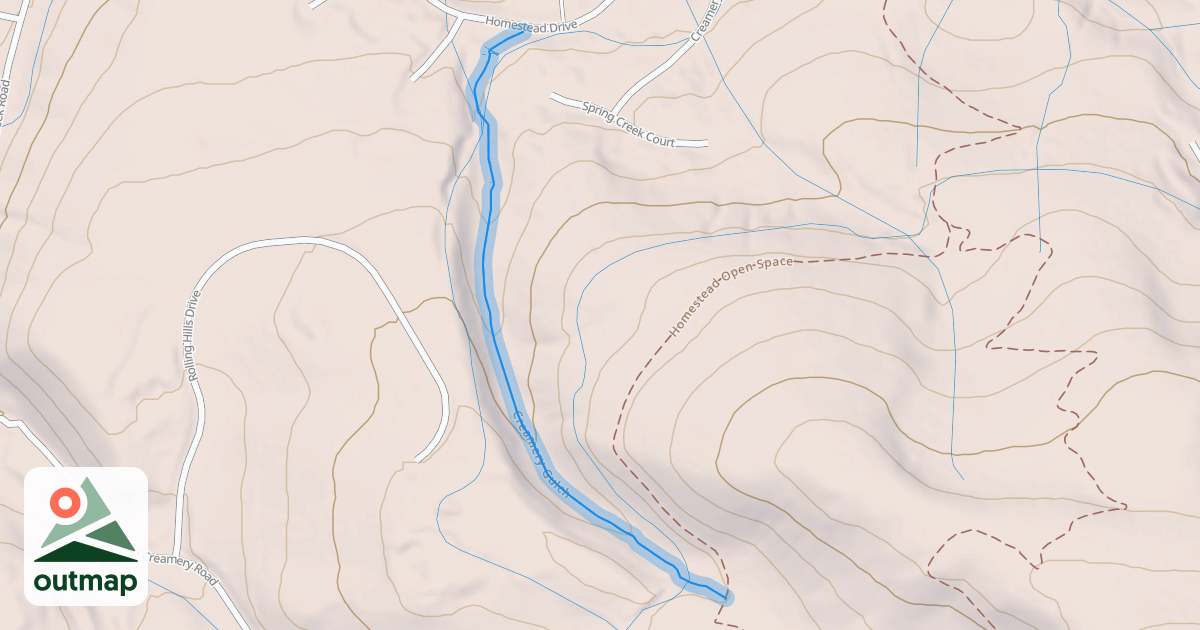 Map of Creamery Gulch