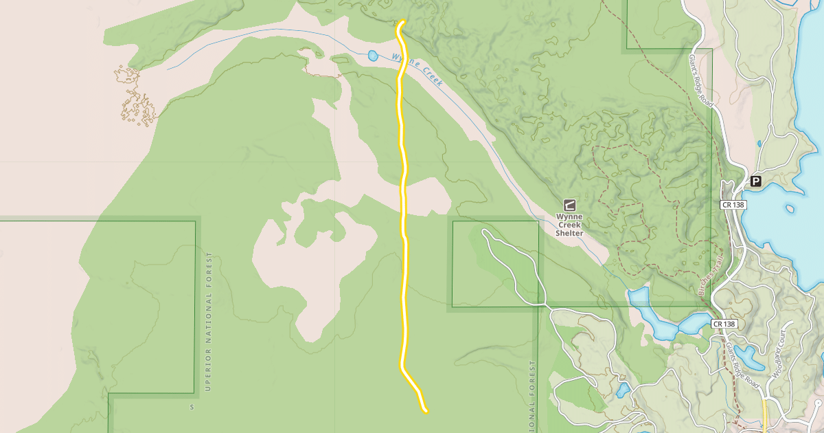 Map preview of Wynne Creek