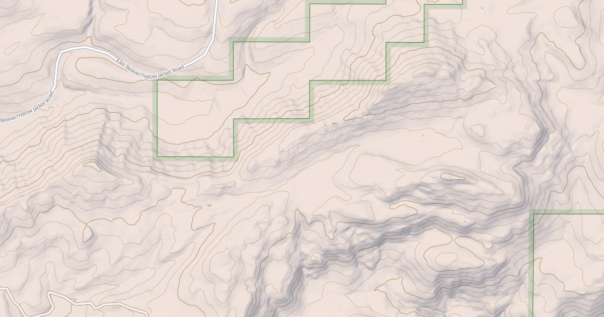 Map preview of East Beaver Ridge