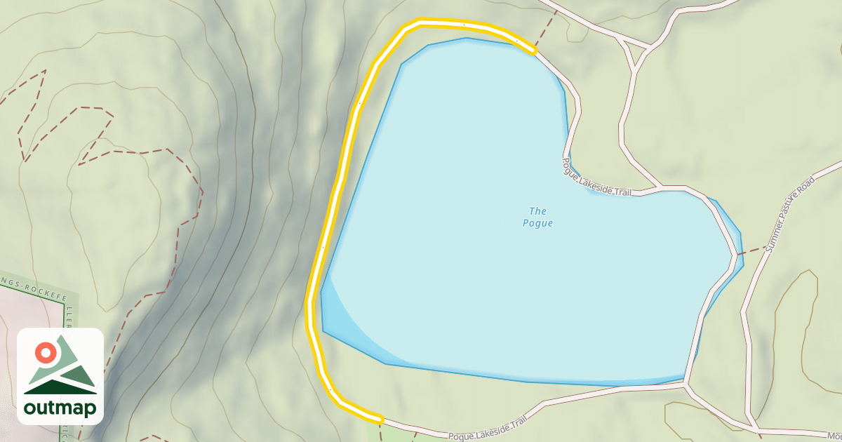Map of Pogue Lakeside Trail