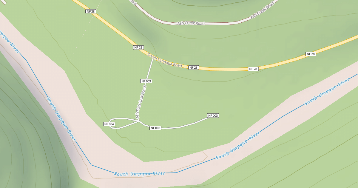 Map preview of ASH FLATS EAST