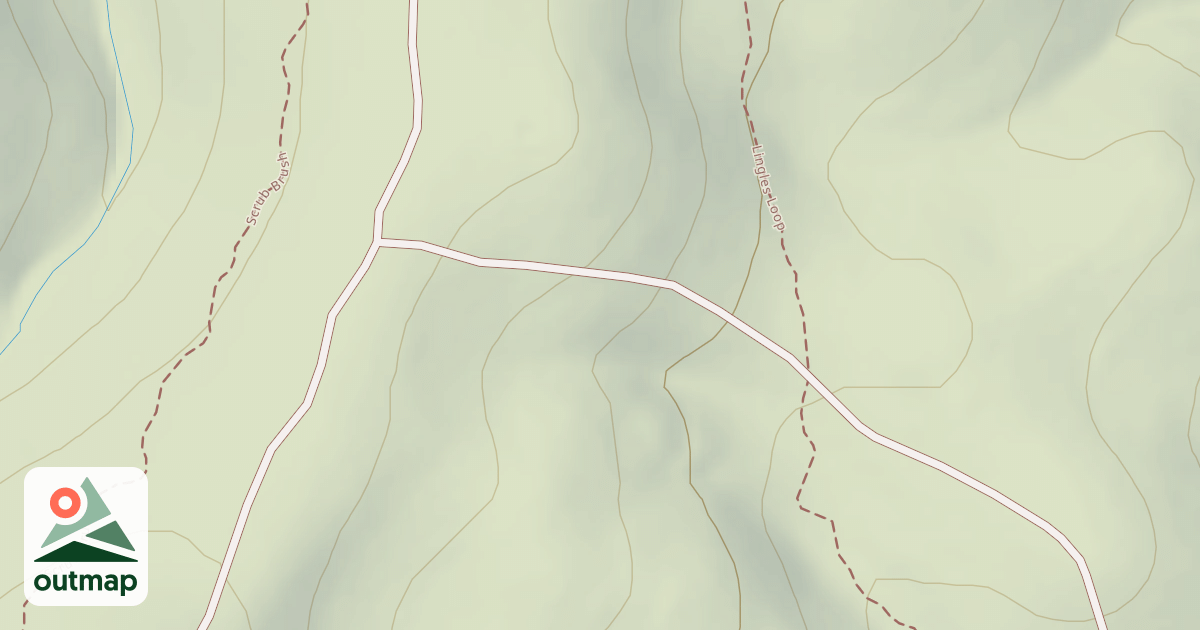 Map of Peavine Creek Cutoff