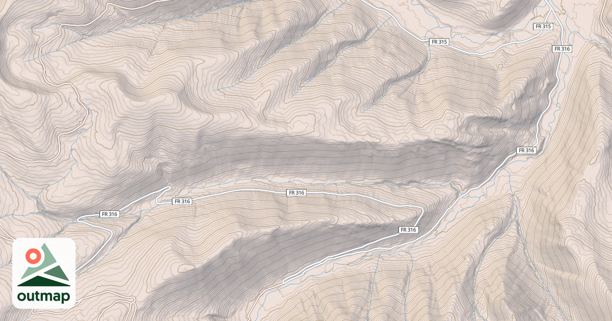 Map of BIG CREEK CANYON CREEK
