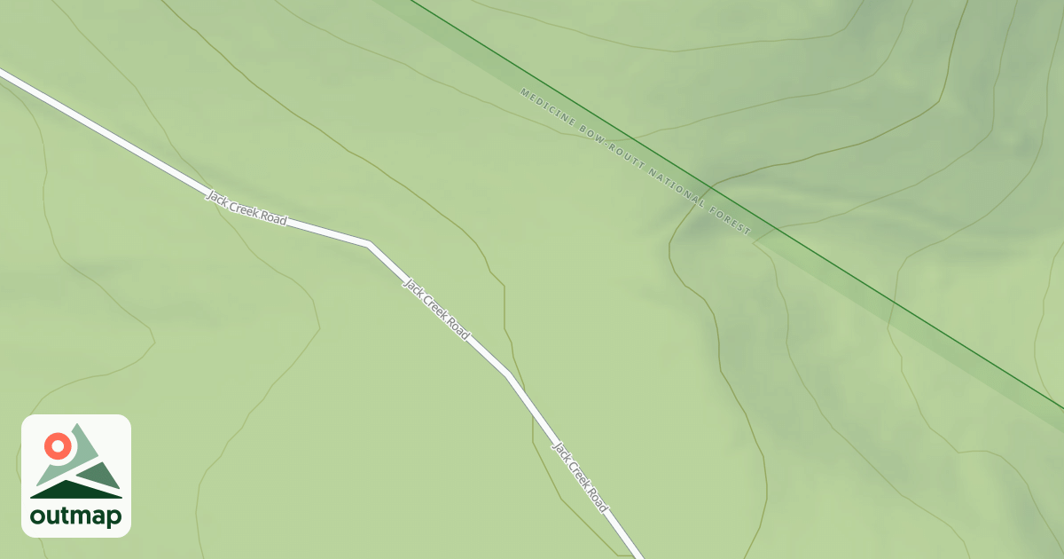 Map of JACK CREEK SPUR 2M