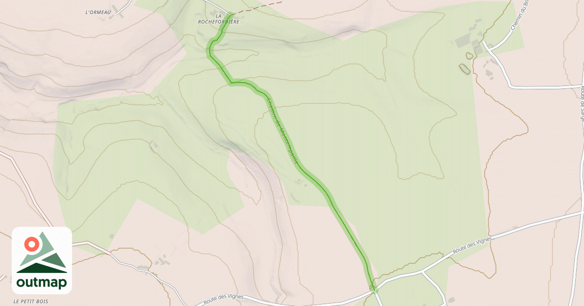 Map of Chemin de Montempaille