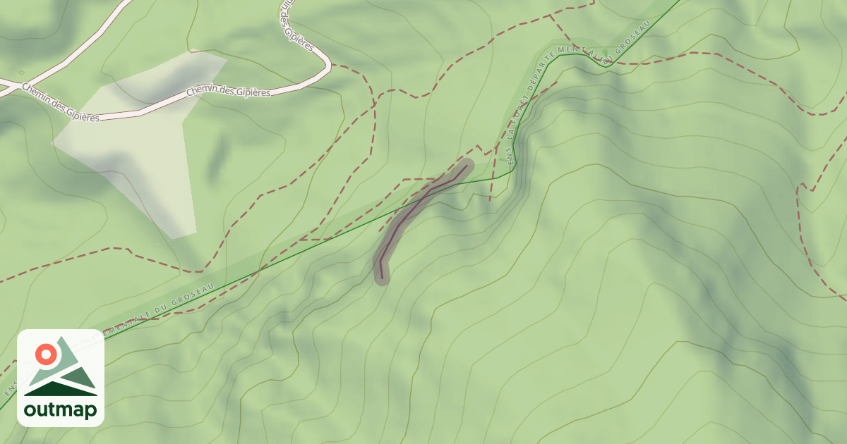 Map of Climbing Crag