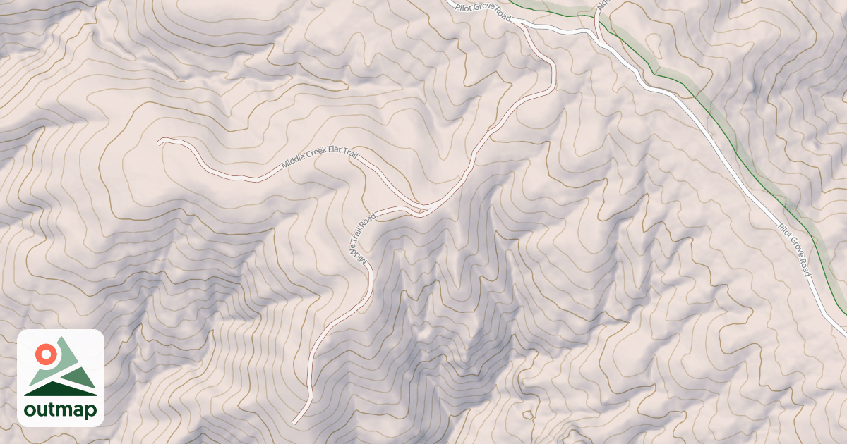 Map of MIDDLE TRAIL