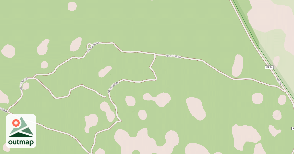 Map of USFS National Forest System Roads {C21DBE14-646B-41BC-9F24-1E9DF62441AB}