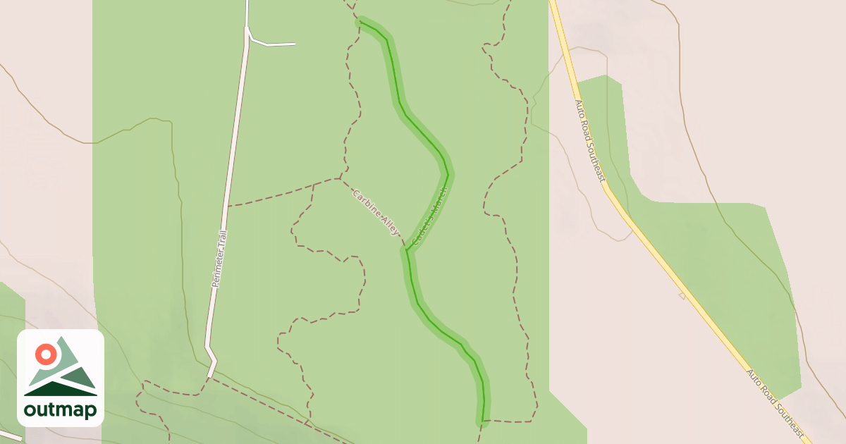 Map of Cadet's March