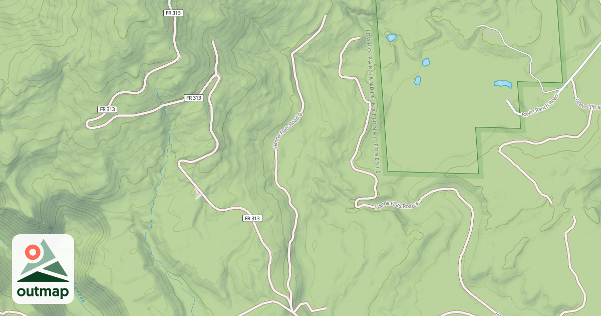 Map of HANNA FLAT B