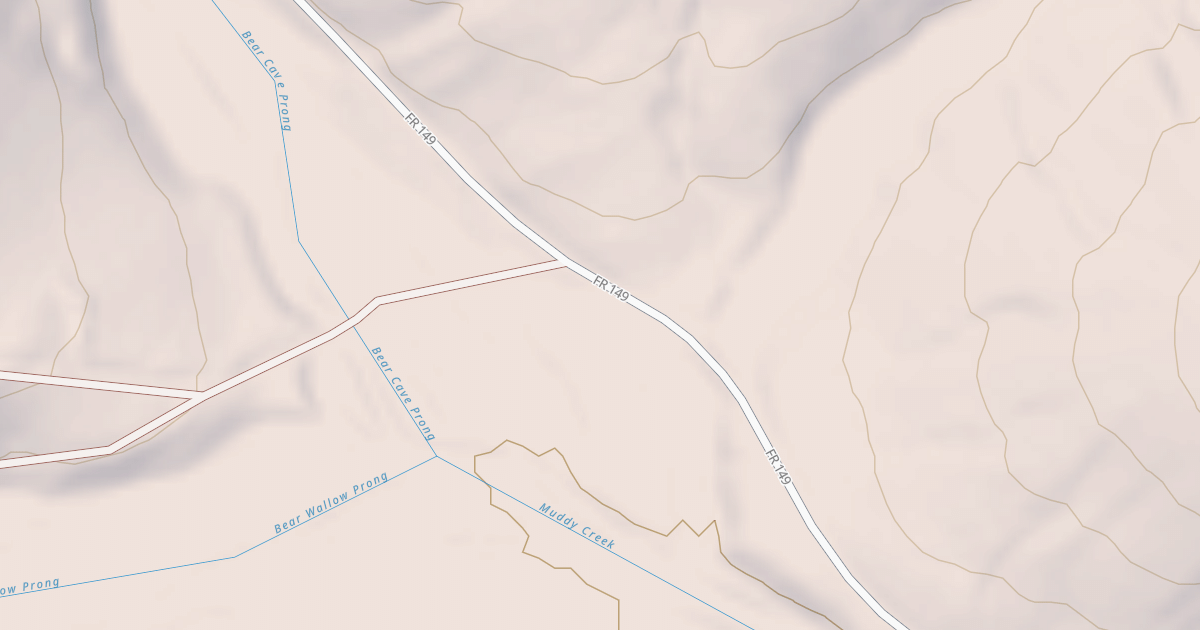 Map preview of USFS Motor Vehicle Use Map Roads {3012C91B-BD37-430A-A3AB-6221111CABE3}