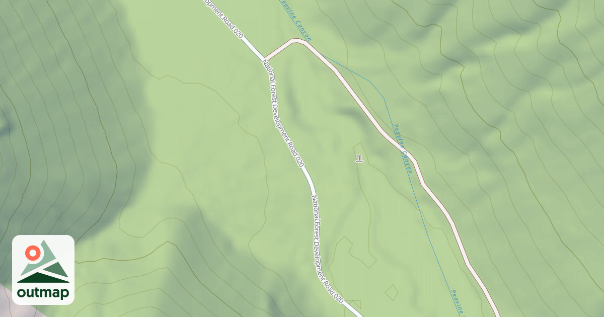 Map of PEAVINE TOILET LOOP