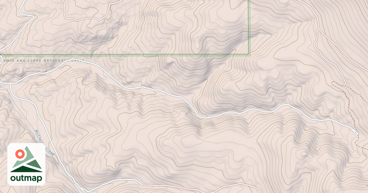 Map of CRYSTAL CREEK