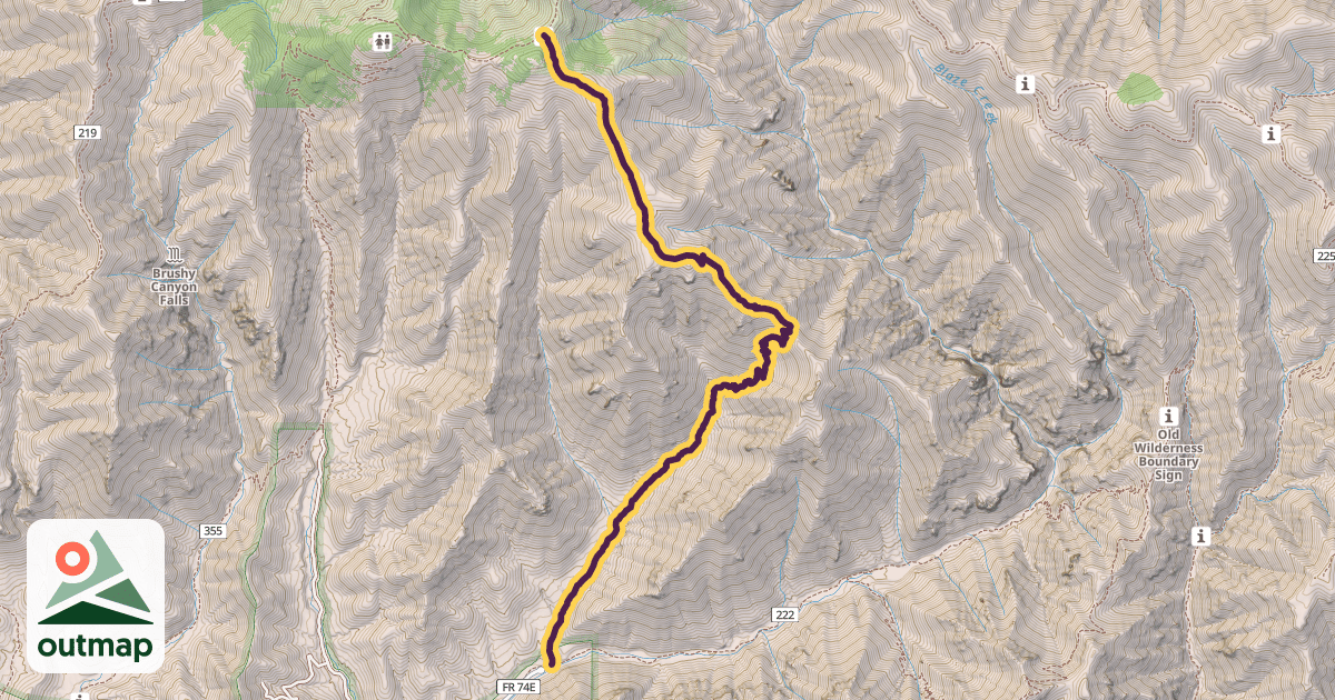 Map of Raspberry Ridge Trail #228