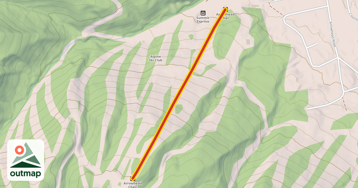 Map of Arrowhead Chair