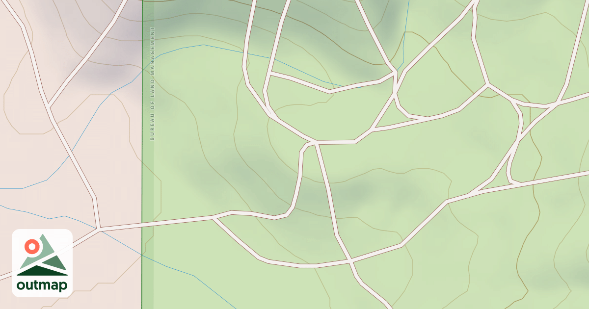 Map of BLM National GTLF Public Motorized Roads 61381d40-410d-4c43-bcea-a70efce5c690