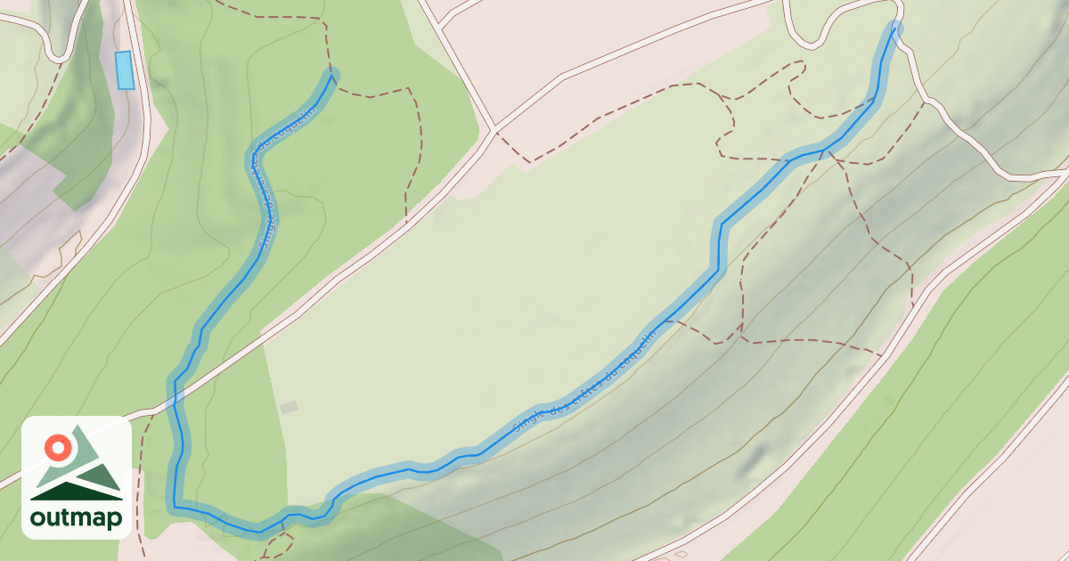 Map of Single des crêtes du coquelin