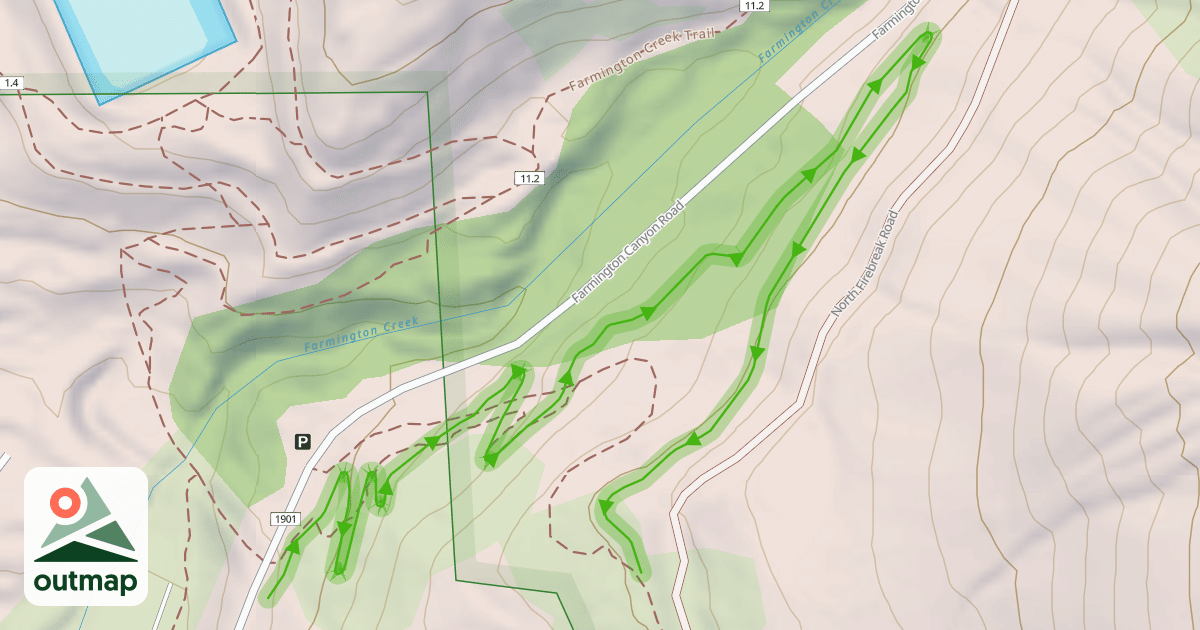 Map of Rise Up Trail