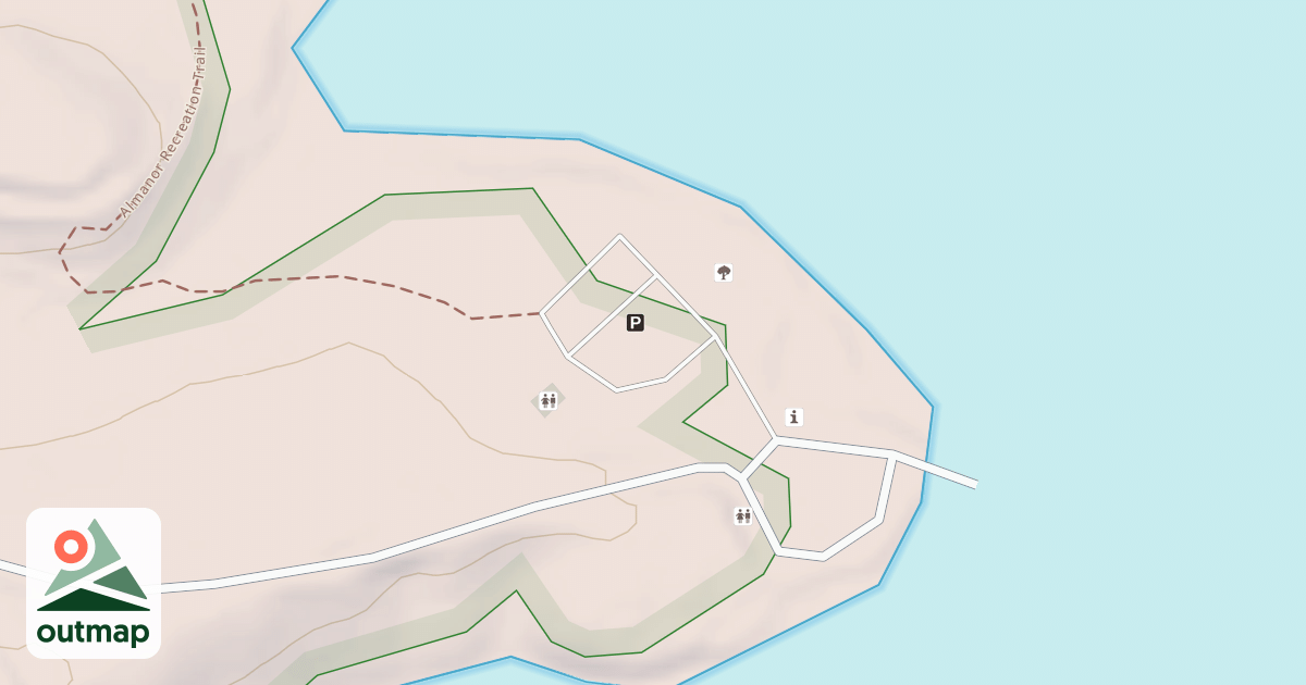 Map of CANYON DAM PARKING