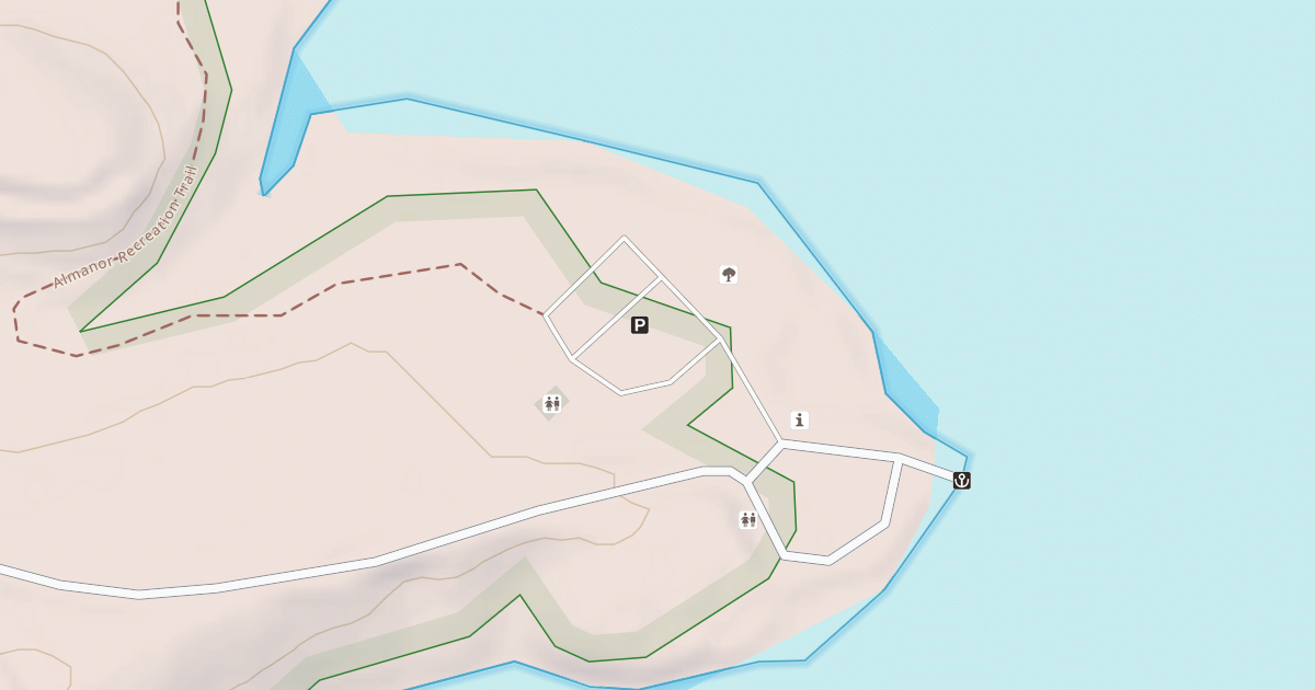 Map preview of CANYON DAM PARKING