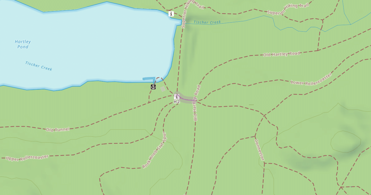 Map preview of Superior Hiking Trail