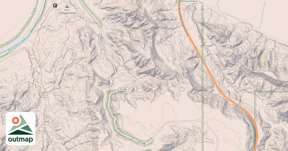 Map of (C)  OLD HIGHWAY 85
