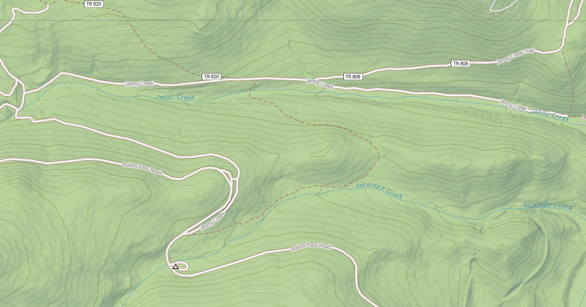 Map preview of JENNY CREEK