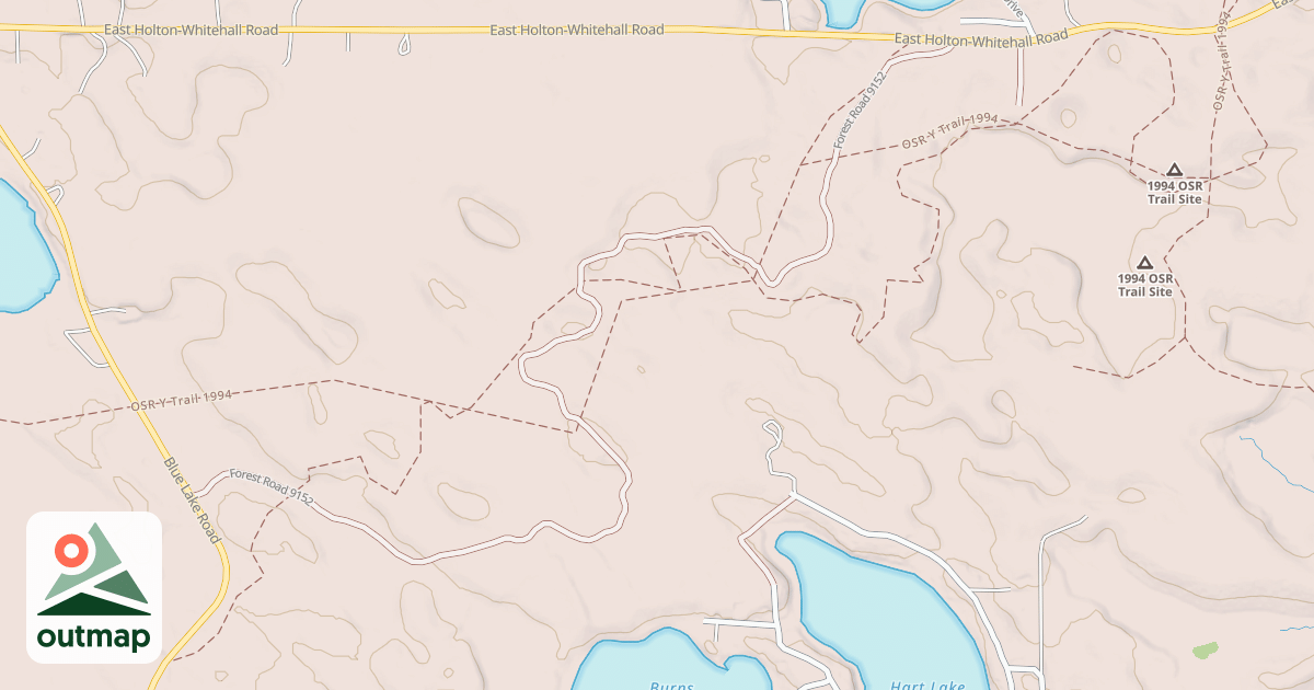 Map of HOLTON MOTORCYCLE TRAIL