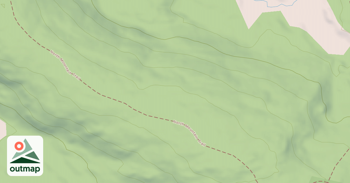 Map of North Mtn trail