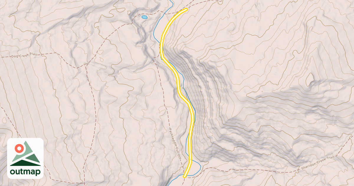 Map of Fish Creek Road Snowmobile Trail