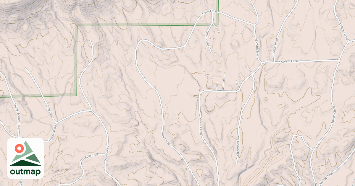 Map of TRAVIS CIRCLE