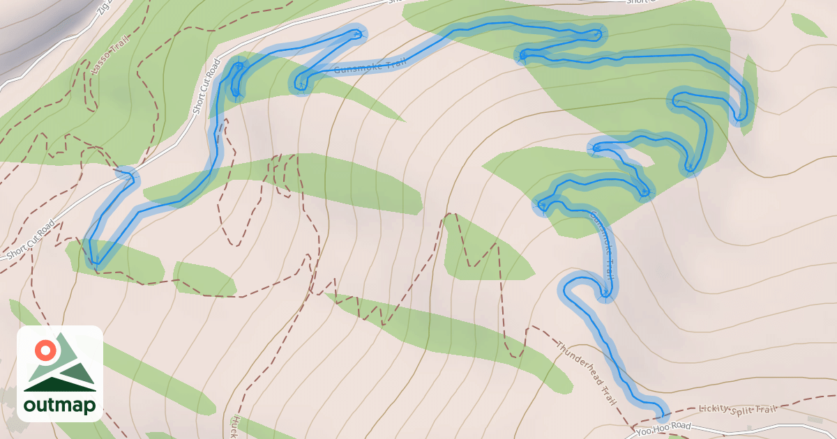 Map of Gunsmoke Trail