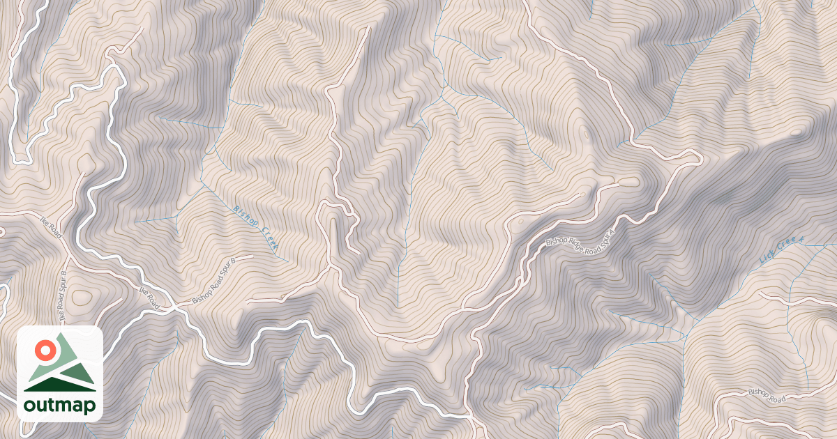 Map of BISHOP RIDGE