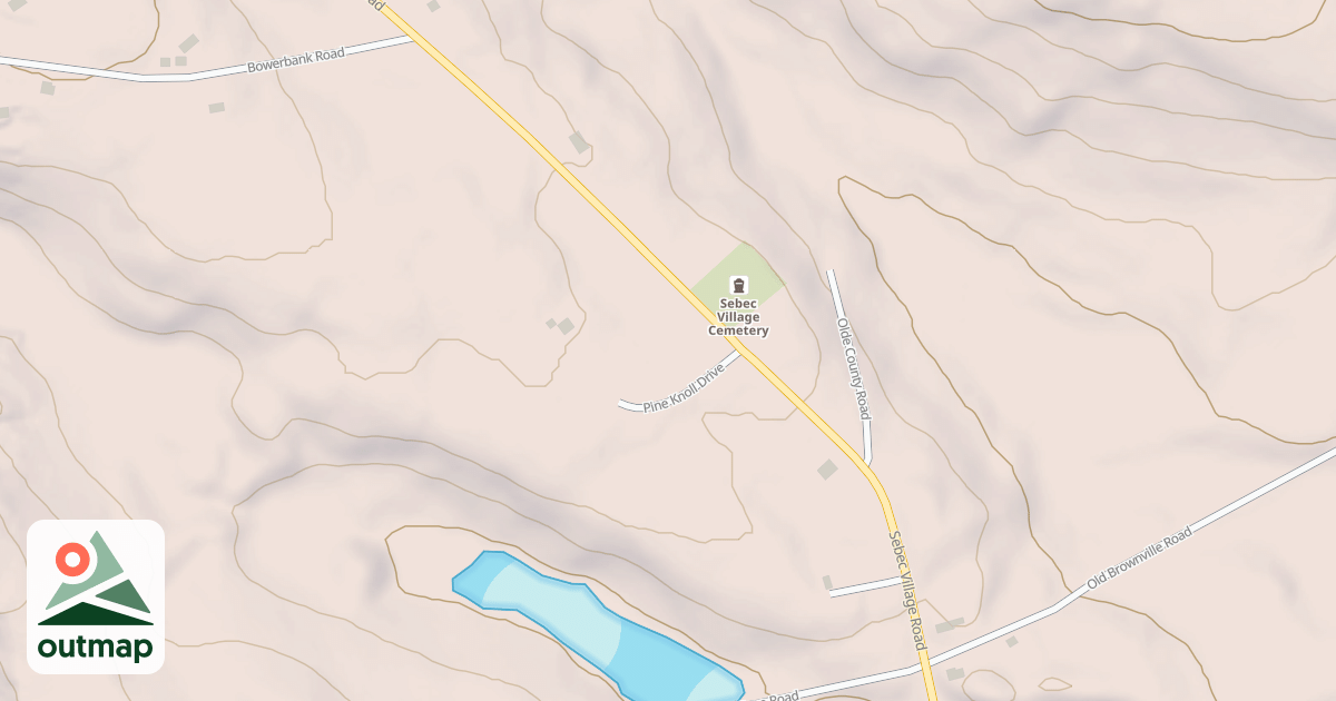 Map of Sebec Village RD