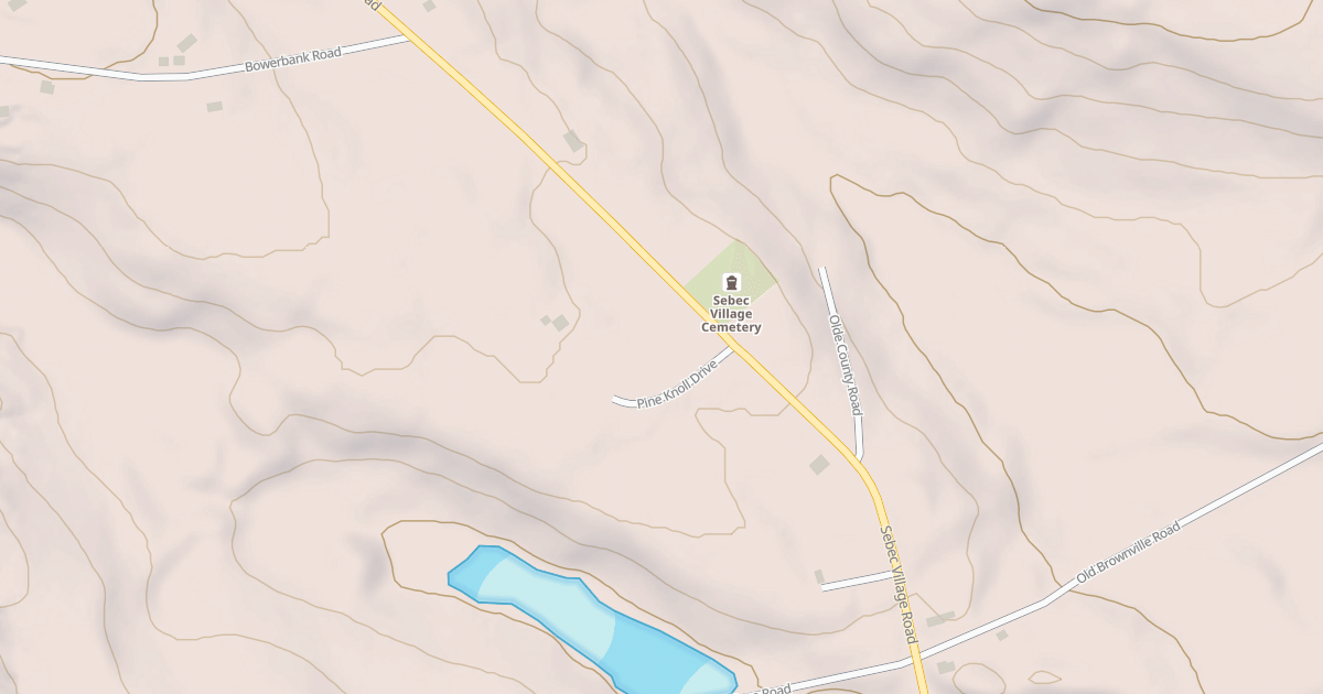 Map preview of Sebec Village RD