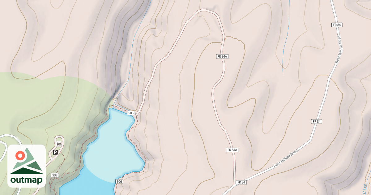 Map of BEAR CANYON LAKE DAM