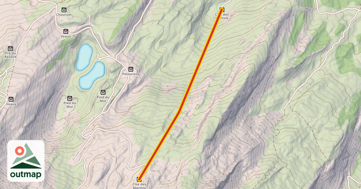 Map of Clos des Martins