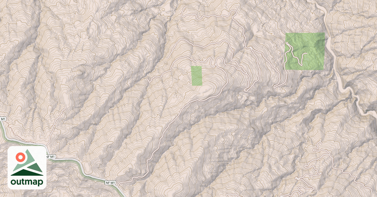 Map of DOAN RIDGE