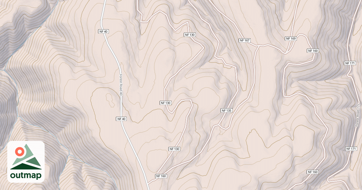Map of POWELL POND ACCESS ROAD