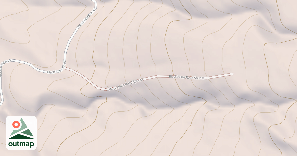 Map of BLACK BUTTE SPUR M