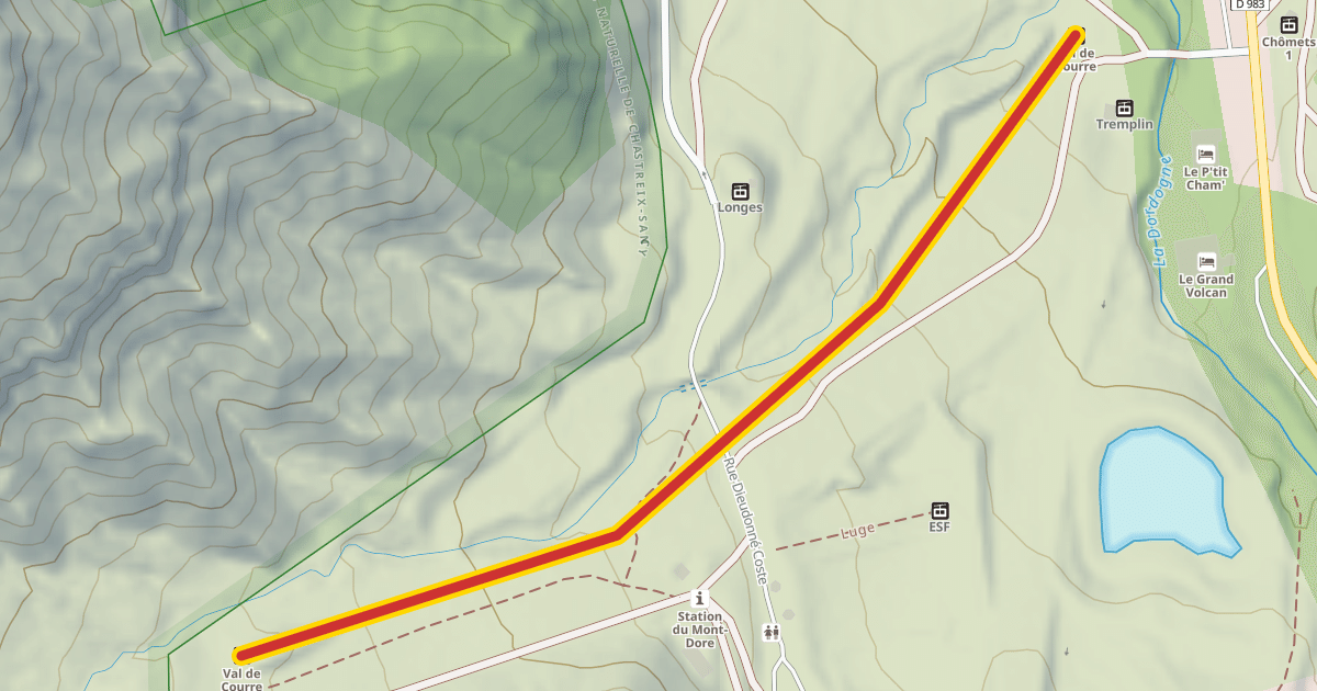 Map preview of Val de Courre