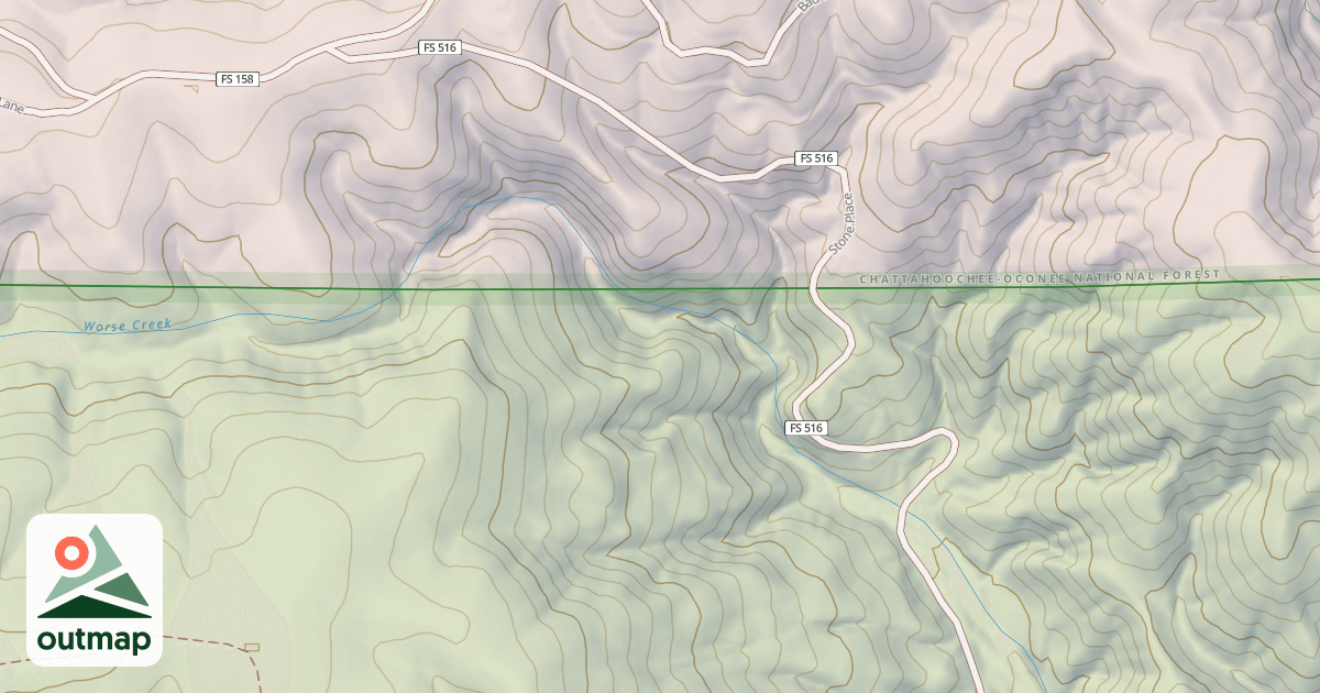 Map of BAD CREEK