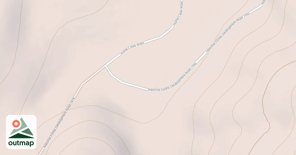 Map of HUME RIDGE