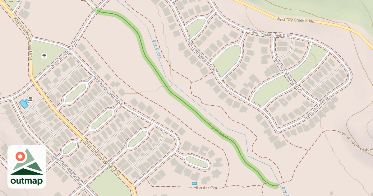 Map of Dry Creek Trail