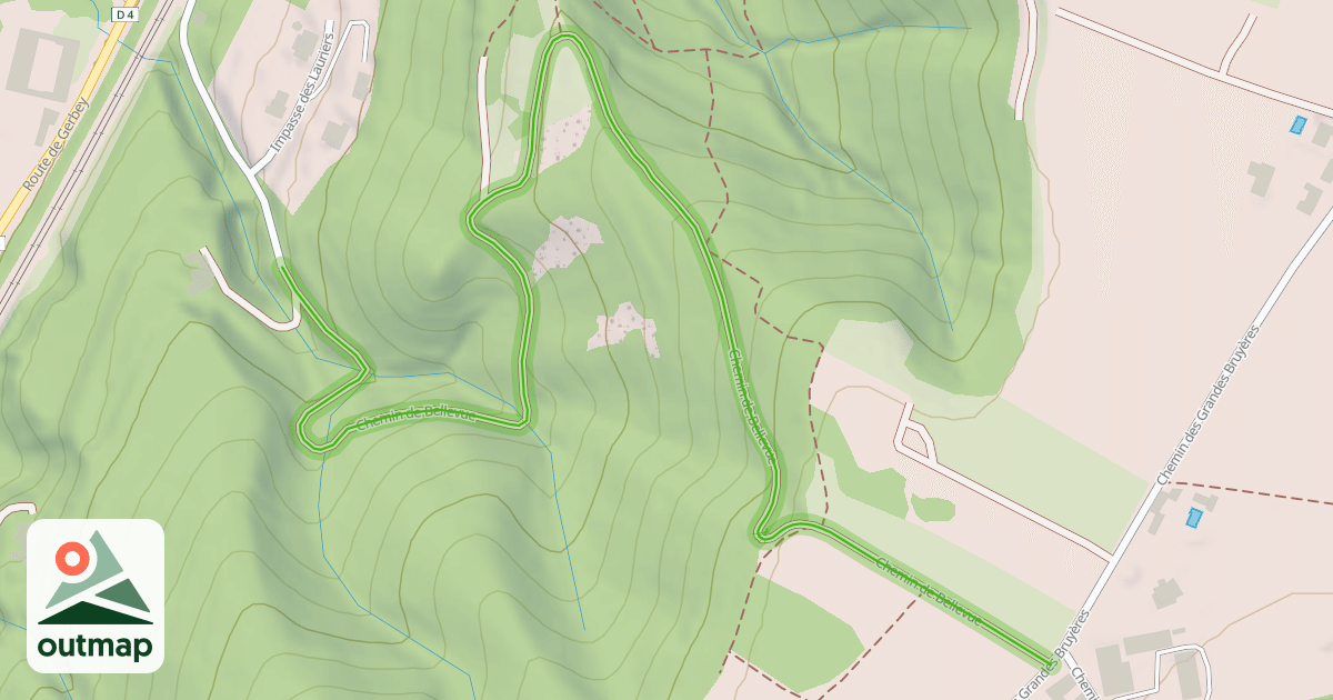Map of Chemin de Bellevue