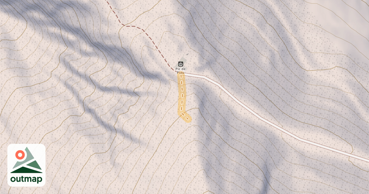 Map of Envers W clasique du Pic de Piau