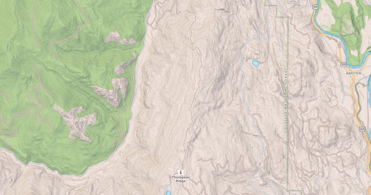 Map preview of Thompson Ridge