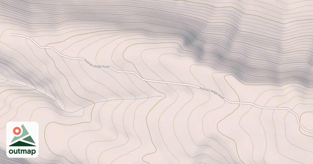 Map of Kauhao Ridge Road